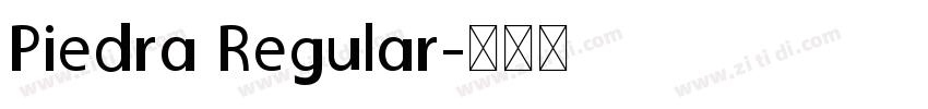 Piedra Regular字体转换